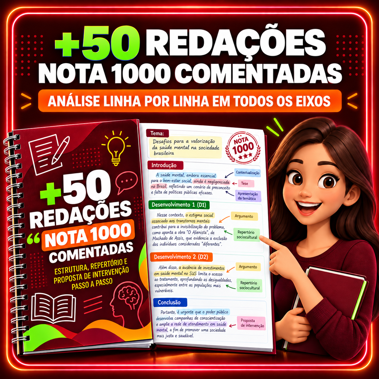 Bônus 1 - Caderno de Redações Nota 1000